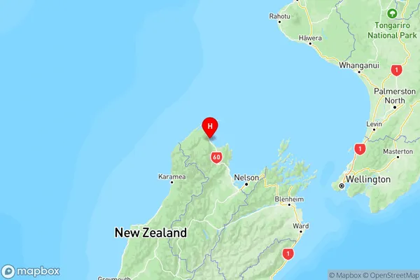 Onekaka, Tasman Region Map