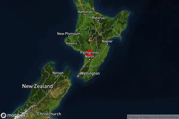 Manawatu-Wanganui, Manawatu-Wanganui Satellite Map