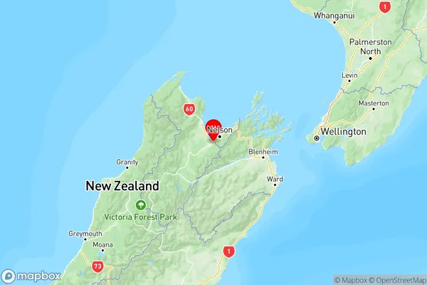 Richmond, Tasman Region Map