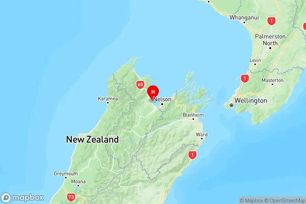 Ruby Bay, Tasman Region Map