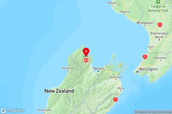 Takaka, Tasman Region Map