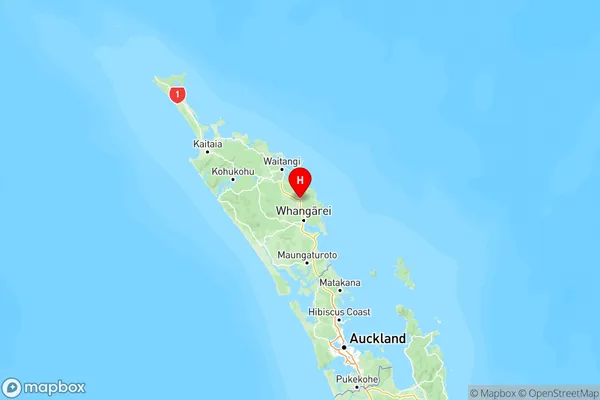 Whakapara, Northland Region Map