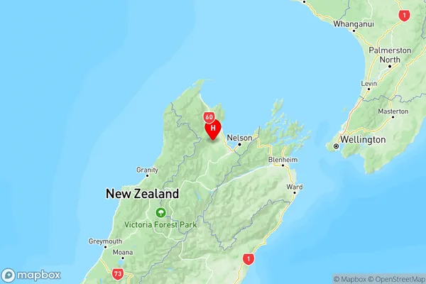 Thorpe, Tasman Region Map