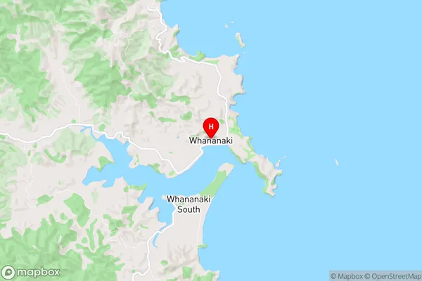 Whananaki, Northland Region Map