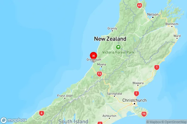 Blaketown, West Coast Region Map