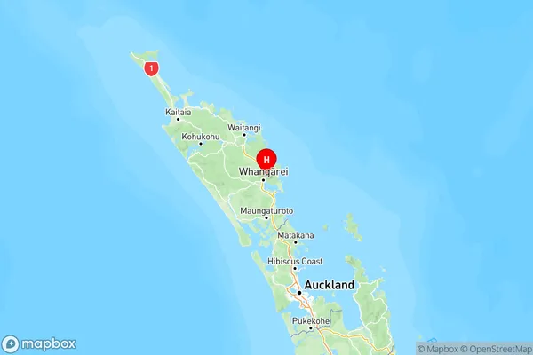 Whareora, Northland Region Map