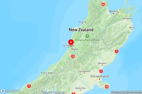 Taylorville, West Coast Region Map