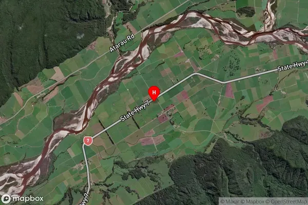 Totara Flat, West Coast Satellite Map