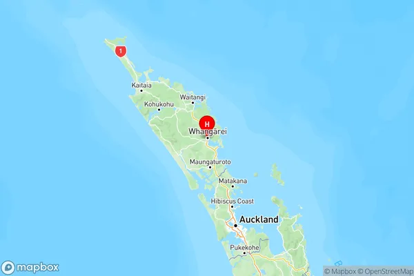 Woodhill, Northland Region Map