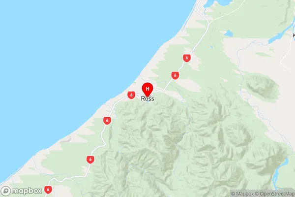 Ross, West Coast Region Map