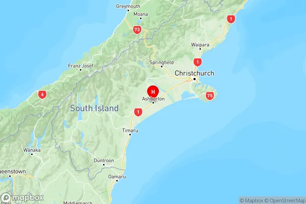 Allenton, Canterbury Region Map