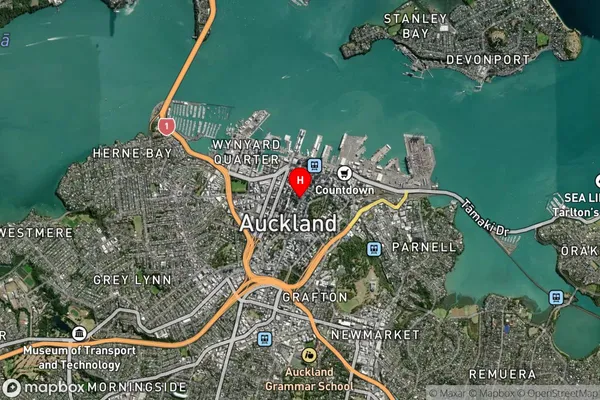 Auckland Cbd, Auckland Satellite Map