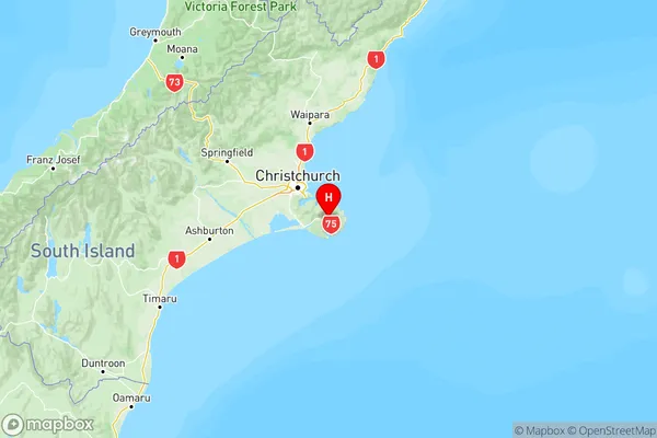 Duvauchelle, Canterbury Region Map