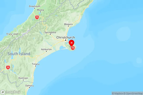 French Farm, Canterbury Region Map