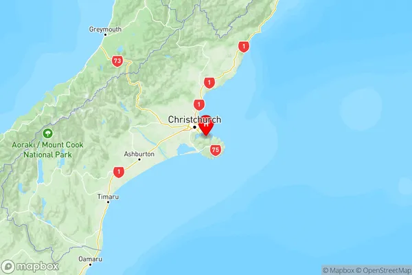 Port Levy, Canterbury Region Map