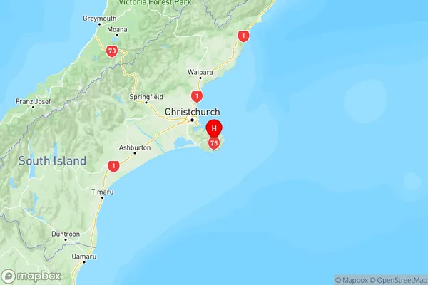 Takamatua, Canterbury Region Map