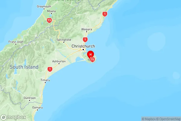 Wainui, Canterbury Region Map