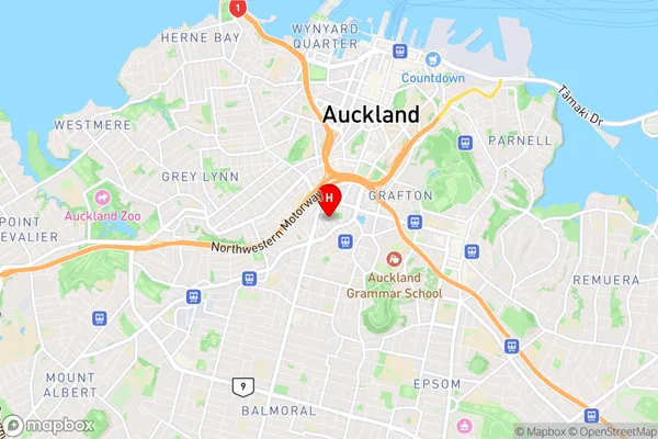 Eden Terrace, Auckland Region Map