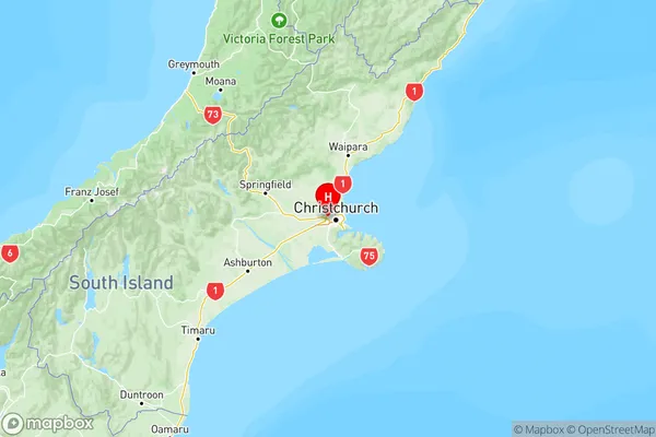 Avonhead, Canterbury Region Map