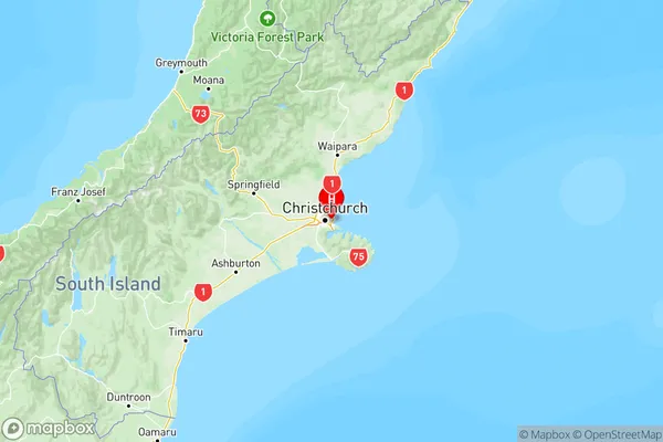 Bromley, Canterbury Region Map