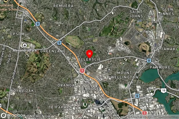 Ellerslie, Auckland Satellite Map