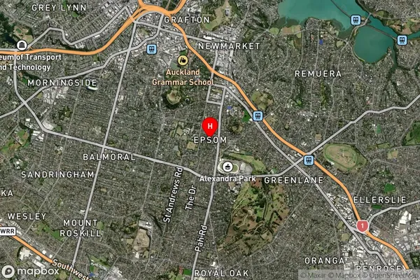 Epsom, Auckland Satellite Map