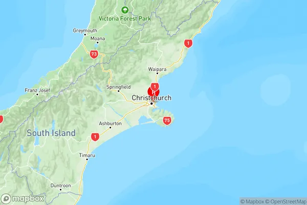 Dallington, Canterbury Region Map