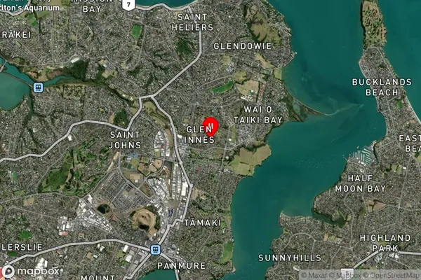 Glen Innes, Auckland Satellite Map