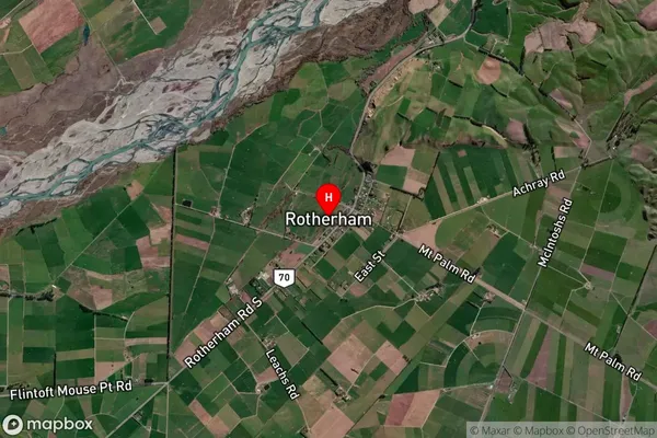 Rotherham, Canterbury Satellite Map