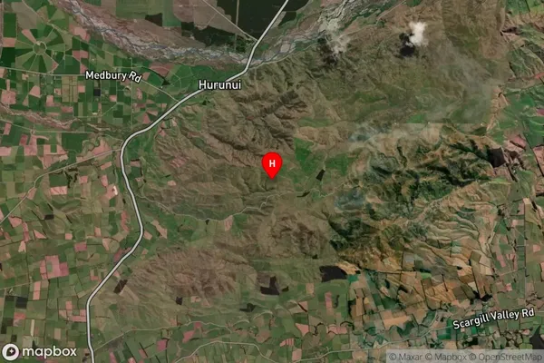 Hurunui, Canterbury Satellite Map