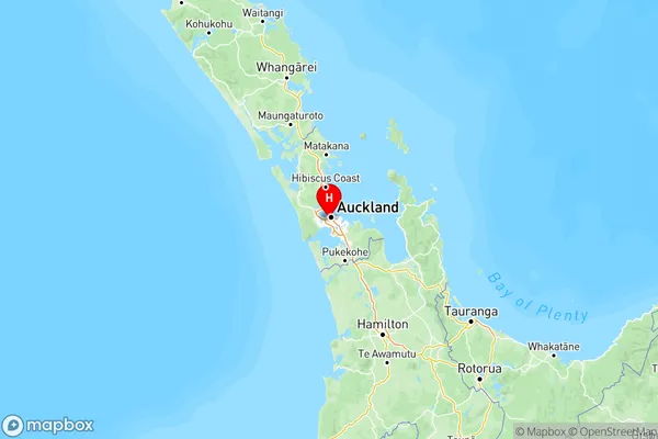 Kingsland, Auckland Region Map