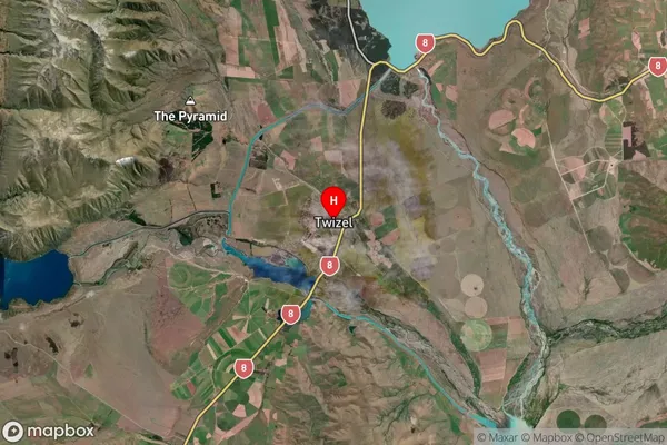 Twizel, Canterbury Satellite Map