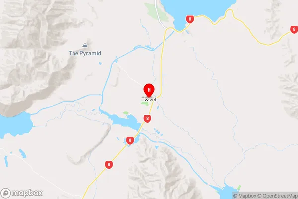 Twizel, Canterbury Region Map