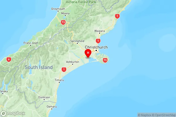 Doyleston, Canterbury Region Map