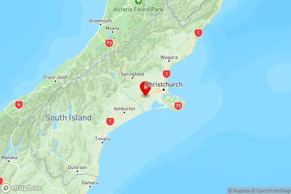 Dunsandel, Canterbury Region Map