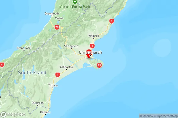 Lansdowne, Canterbury Region Map