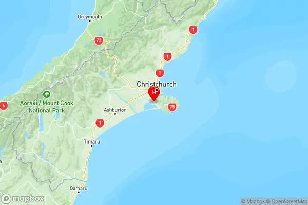 Motukarara, Canterbury Region Map