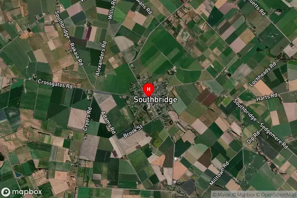 Southbridge, Canterbury Satellite Map