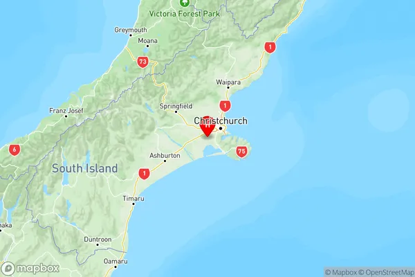 Springston, Canterbury Region Map