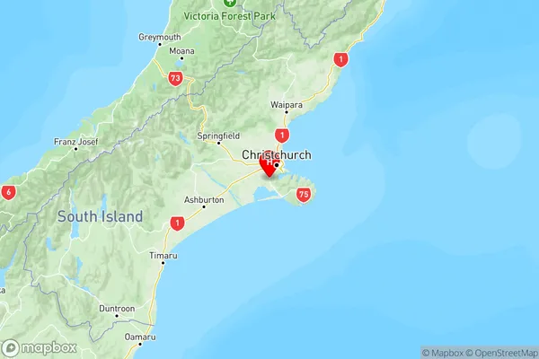 Tai Tapu, Canterbury Region Map