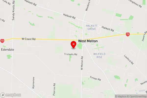 West Melton, Canterbury Region Map