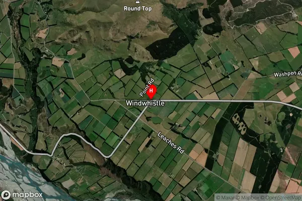 Windwhistle, Canterbury Satellite Map