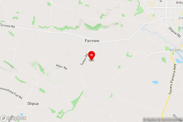 Fairview, Canterbury Region Map