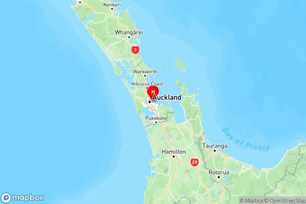 Mission Bay, Auckland Region Map