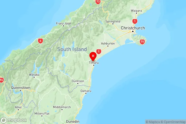 Levels, Canterbury Region Map