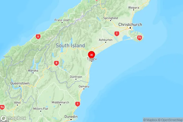 Maori Hill, Canterbury Region Map