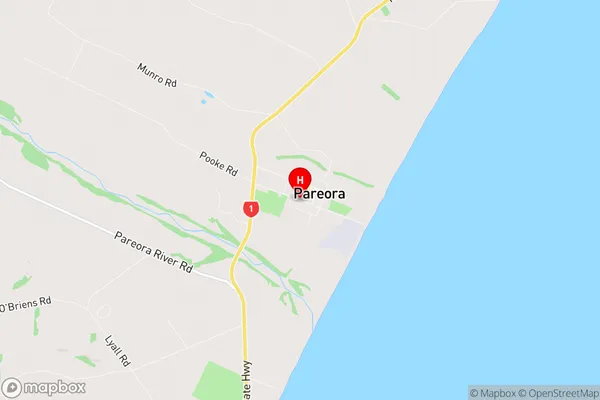 Pareora, Canterbury Region Map