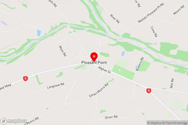 Pleasant Point, Canterbury Region Map