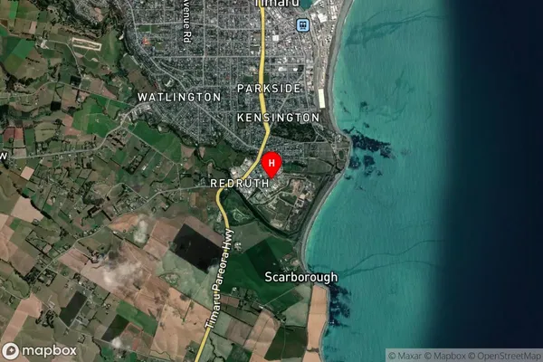 Redruth, Canterbury Satellite Map