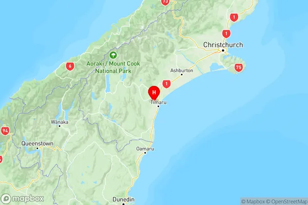 Rosewill, Canterbury Region Map